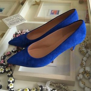 J Crew suede pumps- worn once